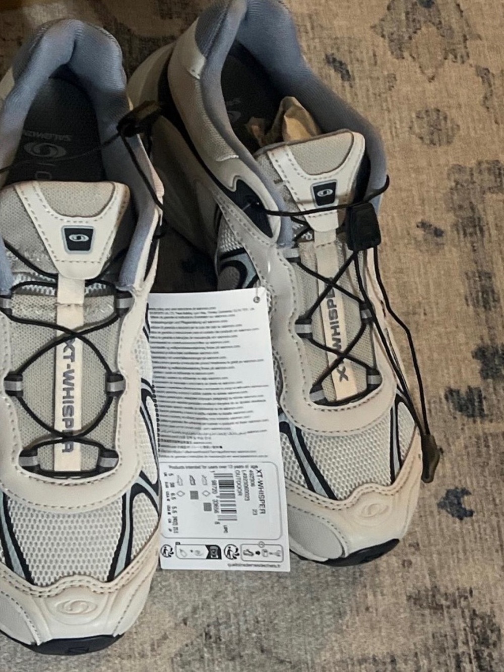 Salomon XT-WHISPER Lunar Rock / Silver Cloud Sneakers Limited Edition NIB US 6.5 - Picture 9 of 9